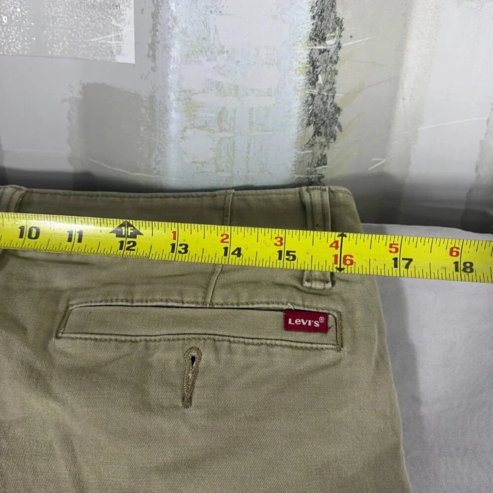 Levi's Men's XX Cargo Pants Green Flat Front Tapered Leg‎ Zip Fly Stretch 31x32